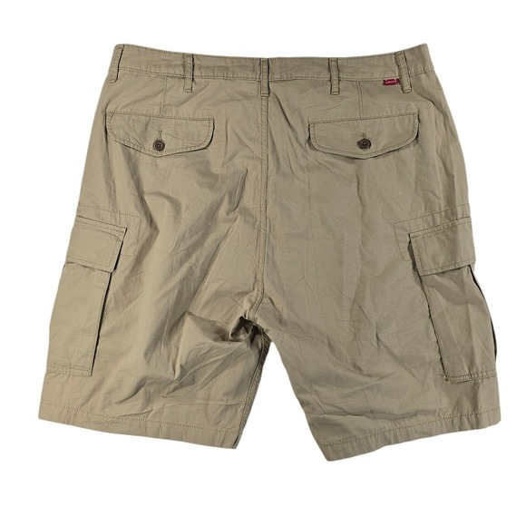 Levis Cargo Shorts Mens 38 Khaki Ripstop Outdoor Baggy Casual Skater Y2K - Picture 2 of 9